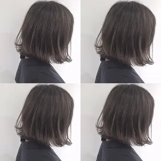 ミディアム ボブ/縮毛矯正 🌟梅田盛一🌟のヘアスタイル