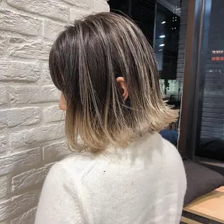 ミディアム カラー ノンダメージ髪質改善 カラー💎/KURAのヘアスタイル