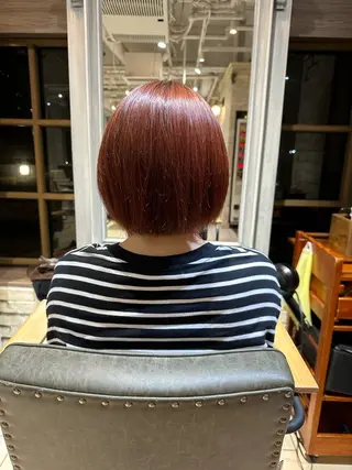 ミディアム カラー ミナミ マサミのヘアスタイル