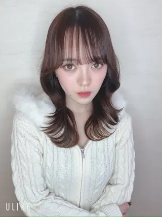 セミロング 鈴木 拓馬のヘアスタイル