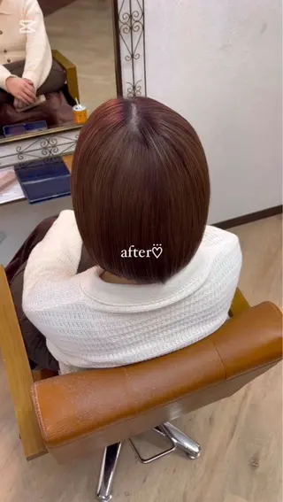 ミディアム カラー MAHIRU🤍 艶髪・ストレート🫧のヘアスタイル