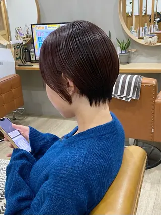 ショート カラー 【カミカリスマ受賞】 メアリーバイメリーのヘアスタイル