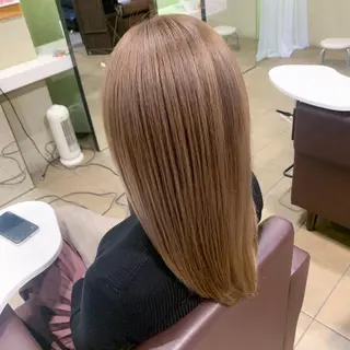 ロング カラー 地毛風ストレート/ 髪質改善/榎本流行のヘアスタイル