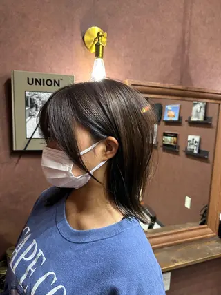 ミディアム 岩崎流成 スタイリストのヘアスタイル