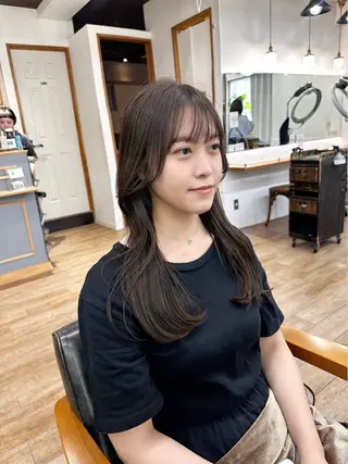 ロング カラー パーマ ヘアアレンジ メンズ キッズ 骨格レイヤーカット 🌿美髪縮毛矯正のヘアスタイル
