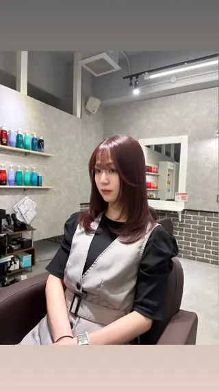 ミディアム あい❤︎ /髪質改善/韓国巻きのヘアスタイル