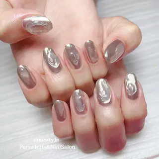 ミディアム ネイル 🐾enen style 🐾のネイルデザイン