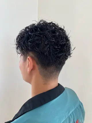 ショート パーマ メンズ メンズサロン soshiのヘアスタイル