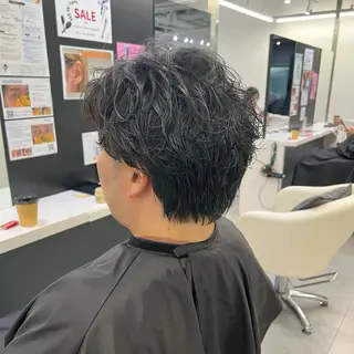 パーマ メンズ ナチュラルヘア/ 似合わせ/三宅 昌太のヘアスタイル
