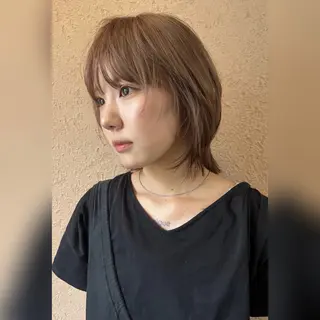 ショート カラー ムード造るハイトーン ケアブリーチ/ユウキのヘアスタイル