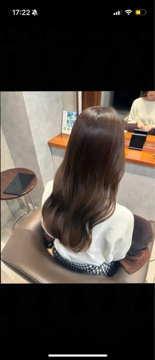ロング カラー スガハラ アンナのヘアスタイル