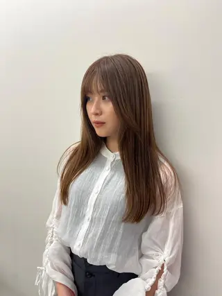 ロング カラー ヘアアレンジ 韓国好き🇰🇷 美容師MIKUのヘアスタイル