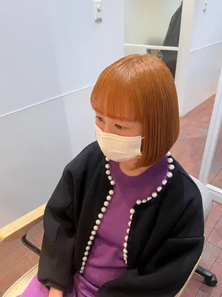 ミディアム マンツーマン 縮毛矯正/マユコのヘアスタイル