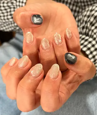 ネイル tsumeya ゆるかわ手描きネイルのネイルデザイン