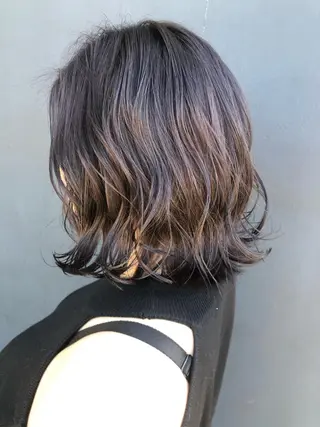 ミディアム カラー 韓国レイヤー髪質改善 💫Tomoya💫のヘアスタイル