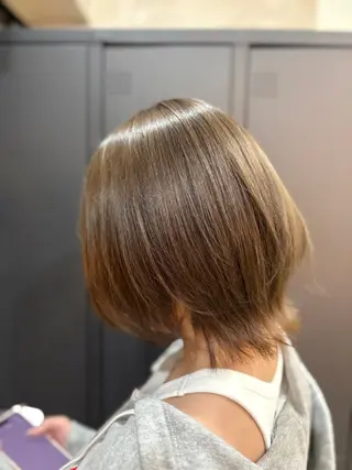 ミディアム かわうち れなのヘアスタイル