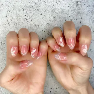 ミディアム カラー パーマ ヘアアレンジ メンズ キッズ ネイル マツエク・マツパ アイブロウ Salon Kのネイルデザイン