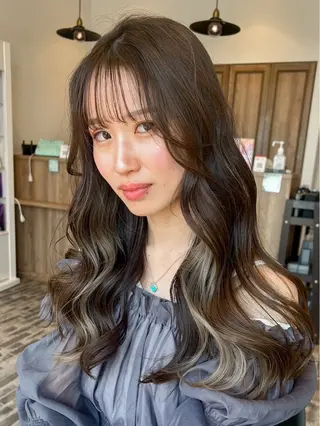 セミロング カラー balance.三宅 星哉のヘアスタイル