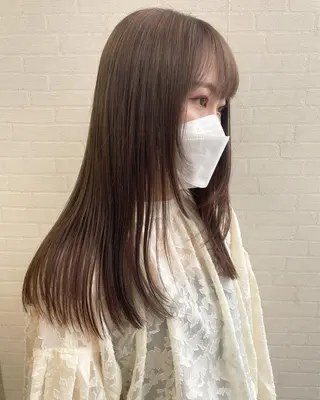 ロング カラー 立川 奈那子のヘアスタイル