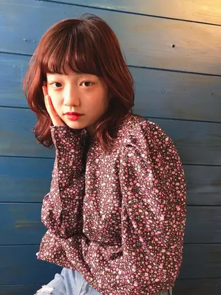 ミディアム カラー 【似合わせ美容師 ✂️】吉澤和幸のヘアスタイル