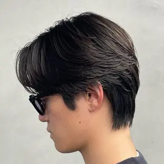 ミディアム パーマ ヘアアレンジ メンズ fifth 石川 凪のヘアスタイル