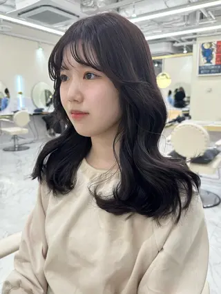 ロング カラー パーマ ヘアアレンジ ニシダヒカリ🌙 髪質改善×似合わせのヘアスタイル