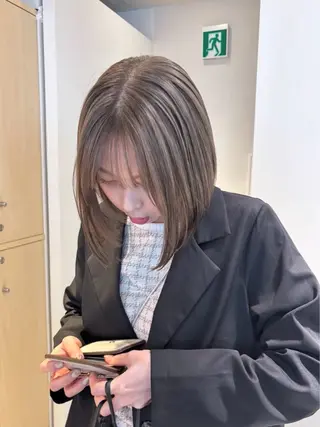 ショート カラー ヘアアレンジ 🫧柔色/トレンド カラー/川辺晴加のヘアスタイル