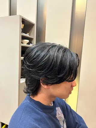 パーマ メンズ 荒木 啓吾のヘアスタイル