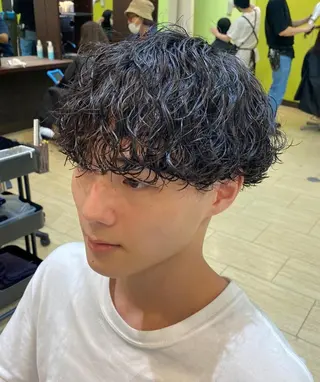 パーマ メンズ 年間2000名担当◎ パーマ職人/仲原佑樹のヘアスタイル