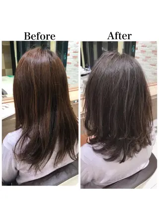 セミロング 新宿 木下拓哉のヘアスタイル