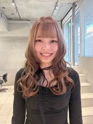 ミディアム カラー くすみカラー/ブリ ーチ seina★のヘアスタイル