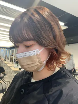 ショート カラー 平野 優奈のヘアスタイル