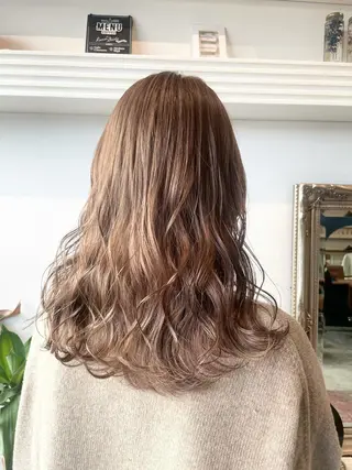 セミロング カラー 💐パーソナルカラー /市橋加菜💐のヘアスタイル