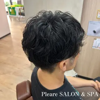 パーマ メンズ イワサ カオリのヘアスタイル