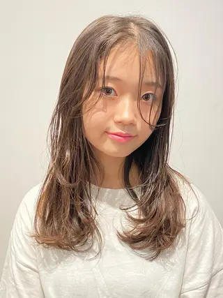 ロング 松井美樹/似合わせ ガーリー・韓国のヘアスタイル