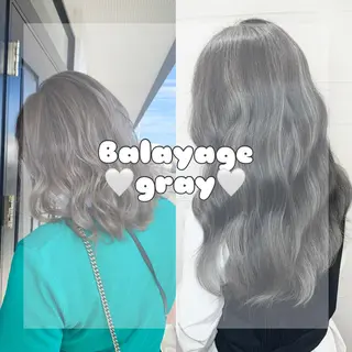 セミロング カラー ハイトーン職人💗 松本輝美のヘアスタイル