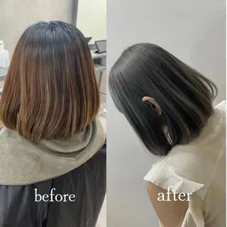 ミディアム カラー ヘアアレンジ VIM hairおもろまち店のヘアスタイル