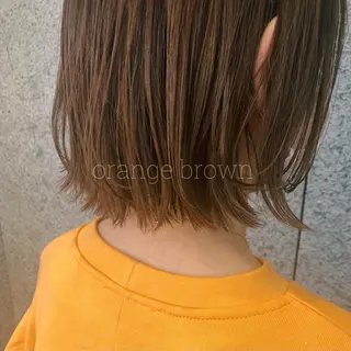 ミディアム カラー RINA🧤 デザインとボブのヘアスタイル