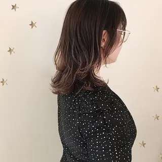 セミロング 市川 千夏のヘアスタイル