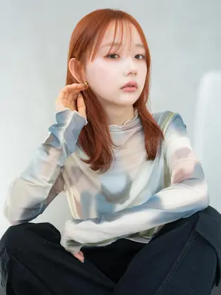 ミディアム 【EIGHT札幌】 HONOKAのヘアスタイル