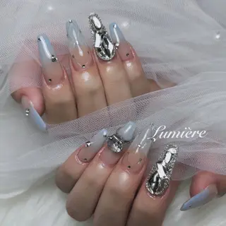 ネイル Lumière｜ ロング｜ワンホンのネイルデザイン