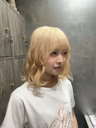 ミディアム カラー 𝐼𝑛𝑖𝑡𝑦 🎀 𝑦𝑢𝑖♡のヘアスタイル
