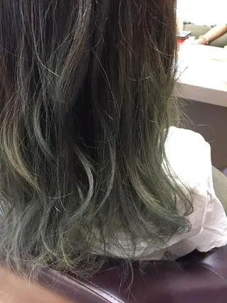 ロング カラー パーマ 透け感/くびれヘア/ レイヤー/カズキ🍭のヘアスタイル