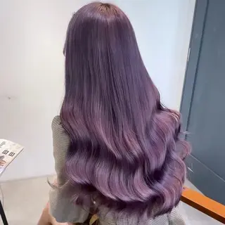 カラー てる🍒レッド🍓 艶カラー/ハイトーンのヘアスタイル