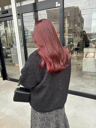 ロング カラー 長谷川 湧のヘアスタイル