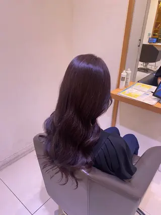 ロング 💎ツヤ髪ストレート カラー💎かのんのヘアスタイル