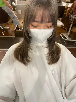セミロング 🎀Rina/無料/ カット💎のヘアスタイル