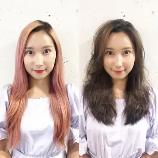ロング 髪質改善縮毛矯正 専門店のヘアスタイル