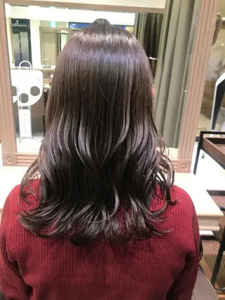 セミロング カラー ヘアセット/メンズ パーマChihoのヘアスタイル