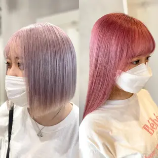 ショート カラー ハイトーン×レイヤー ／遠藤将太のヘアスタイル